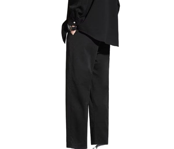 Pantaloni bărbați cropped, croială harém cu drapaj, slim fit, casual-eleganți pentru primăvară, vară și toamnă
