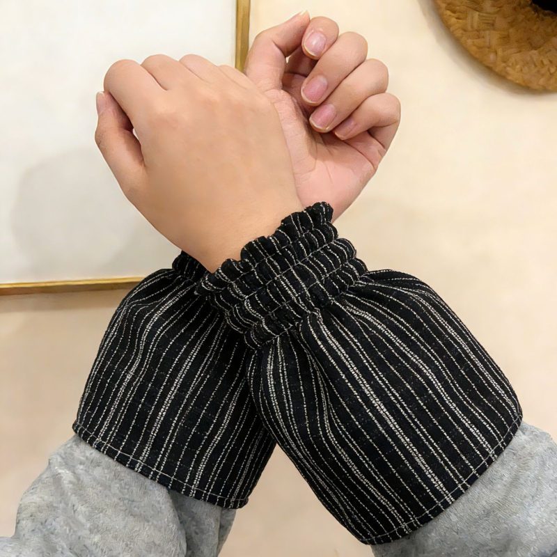 Protectii pentru mâneci anti-murdărie pentru casă și birou, carouri în stil japonez, unisex, utilizare zilnică, poliester