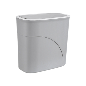 Coș de gunoi oval din plastic cu capac, 8L, control al mirosurilor, pentru baie, bucătărie, sufragerie, dormitor, cămin