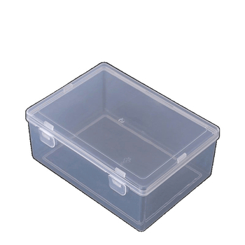 Cutie transparentă din plastic cu capac, organizare bijuterii și piese mici