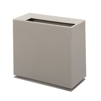 Coș de gunoi din plastic, pătrat, în stil japonez, fără capac, pentru baie, birou, dormitor sau sufragerie, stil european, deschidere prin fantă, 8 L