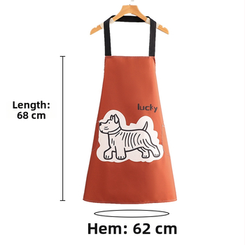 Kuchynská zástera s karikatúrnym motívom, vodotesná a odolná voči olejom, pre dospelých, odolná voči škvrnám