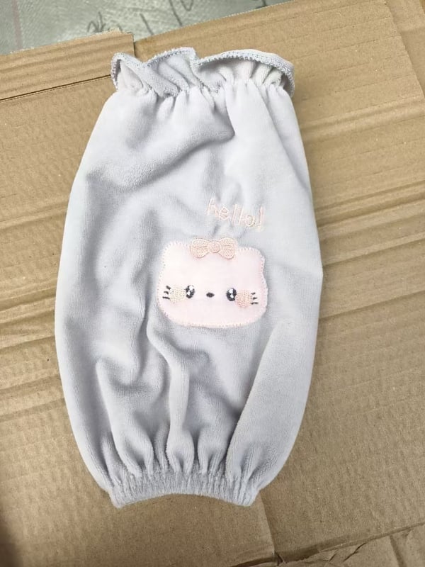 Mâneci de birou de lungime medie și scurtă pentru iarnă, unisex, stil coreean, drăguțe, protecție împotriva murdăriei pentru adulți și studenți