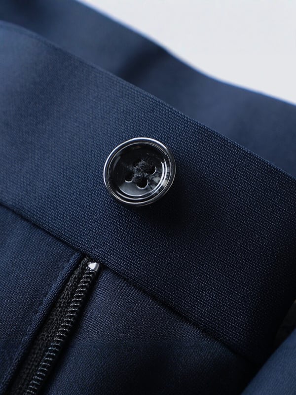 Pantaloni de afaceri pentru bărbați, fără călcare, croială dreaptă, croială slim, din material elastic, pantaloni eleganți, negri, pentru primăvară-vară.