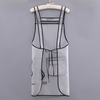 Șorț TPU impermeabil și rezistent la ulei, stil coreean, unisex, pentru bucătărie, cafenele, florării și manichiură.