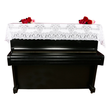 Husă de pian în stil european, cu dantelă florală, protecție împotriva prafului pentru mobilier de exterior