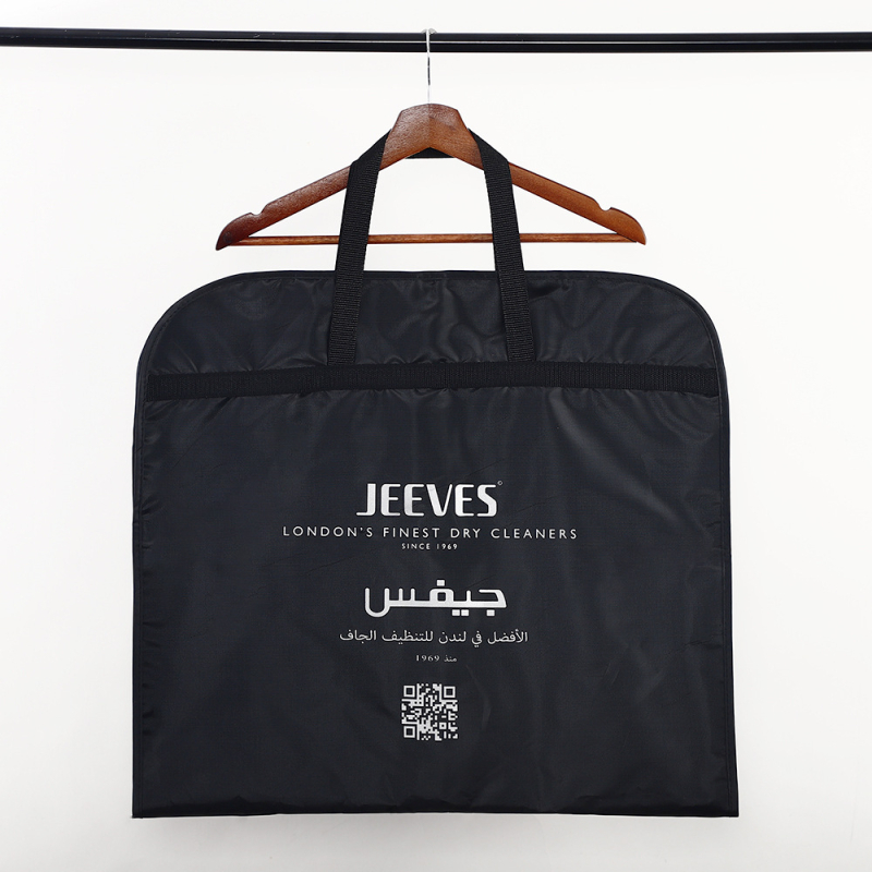Geantă personalizată pentru costum din poliester Oxford, protecție împotriva prafului, respirabilă, rezistentă la umezeală, husă de praf cu fermoar pentru depozitare acasă a hainelor