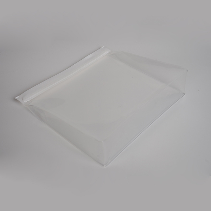Geantă PVC pentru haine cu fermoar, pungă plastic personalizată pentru îmbrăcăminte, pungă EVA transparentă cu închidere automată, pungă pentru bijuterii
