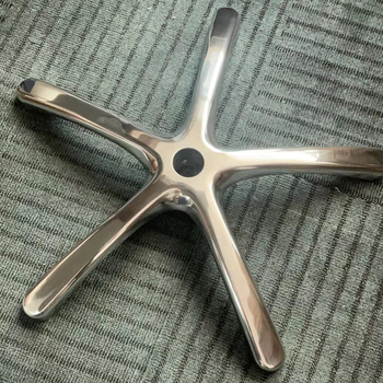 Bază din aliaj de aluminiu cu cinci stele, picioare lustruite pentru scaun de birou, personalizate după desene