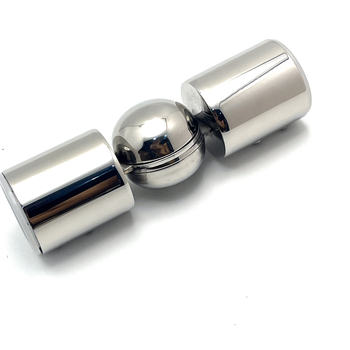 Conector din oțel inoxidabil Ø25 mm pentru țevi rotunde, pentru cabină de duș, clemă de perete pentru fixarea sticlei, adaptor universal unghiular cu trei direcții