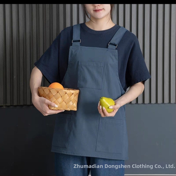 Bezrukávová zástera vo vestovom štýle pre kaviareň a čajovňu, vodotesná a olejovzdorná, catering a kuchyňa reštaurácie, potlač loga, polyester, moderný minimalistický štýl
