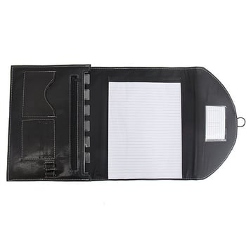 Mapă A4 portabilă cu capac rotund, organizator de documente din PU imitatie de piele, tip acordeon, cu posibilitatea imprimării logo-ului