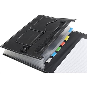 Mapă A4 portabilă cu capac rotund, organizator de documente din PU imitatie de piele, tip acordeon, cu posibilitatea imprimării logo-ului
