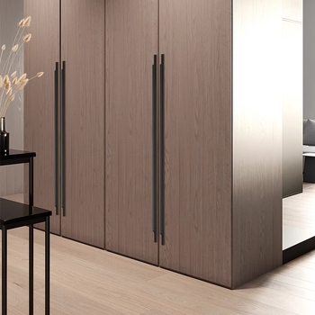 Maner personalizat fără găuri, cu adeziv, pentru mobilier, utilizare dublă – uși de dulap și mobilier, din aliaj de aluminiu, finisaje negru mat, alb, auriu șlefuit, dimensiuni 120–1000 mm