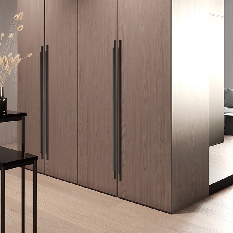 Maner personalizat fără găuri, cu adeziv, pentru mobilier, utilizare dublă – uși de dulap și mobilier, din aliaj de aluminiu, finisaje negru mat, alb, auriu șlefuit, dimensiuni 120–1000 mm