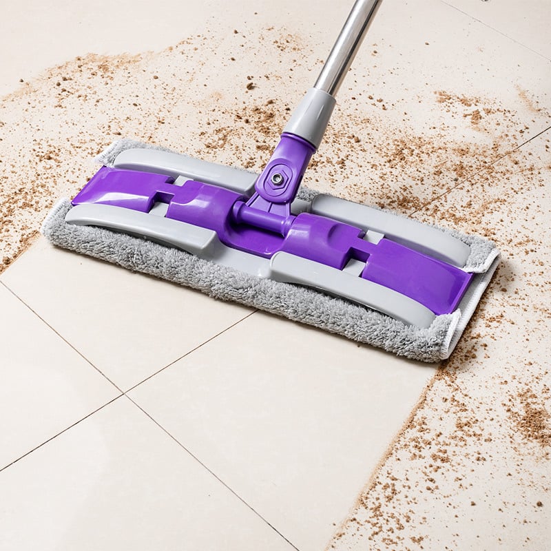 Mop plat pentru uz casnic, fără atingere, curățare uscată și umedă