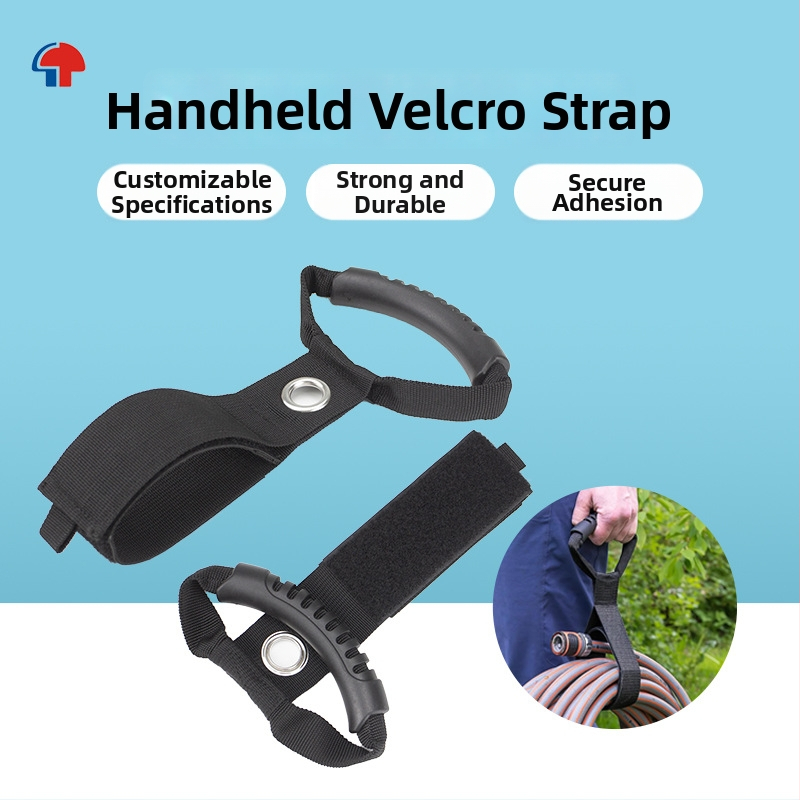 ťažkoodolný prenášací Velcro pás s držadlom na ukladanie káblov