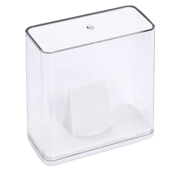 Cutie transparentă de afișare pentru figuri anime și insignii, cutie de depozitare pentru birou, protecție împotriva prafului, compatibilă cu stivuirea.