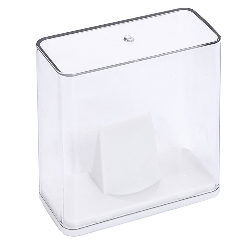 Cutie transparentă de afișare pentru figuri anime și insignii, cutie de depozitare pentru birou, protecție împotriva prafului, compatibilă cu stivuirea.