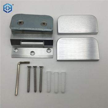 EH-005 Balama pentru ușă din sticlă, aluminiu, argintiu, pentru divizoare de birouri și baie (duș), dimensiuni 85,5x42,5, finisaj aluminiu