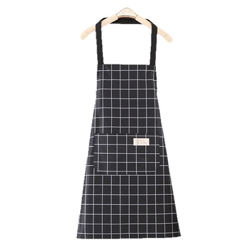 Șorț din PVC, fără mâneci, impermeabil pentru bucătărie, model modern minimalist, cu dungi sau carouri