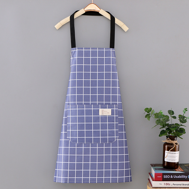 Șorț din PVC, fără mâneci, impermeabil pentru bucătărie, model modern minimalist, cu dungi sau carouri