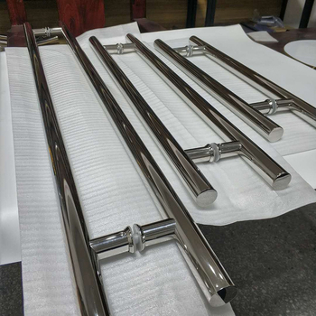 Mâner din oțel inoxidabil cu bandă pentru uși din sticlă, design minimalist modern