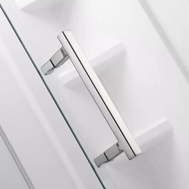 Mâner din oțel inoxidabil cu bandă pentru uși din sticlă, design minimalist modern