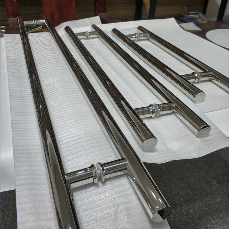 Mâner din oțel inoxidabil cu bandă pentru uși din sticlă, design minimalist modern