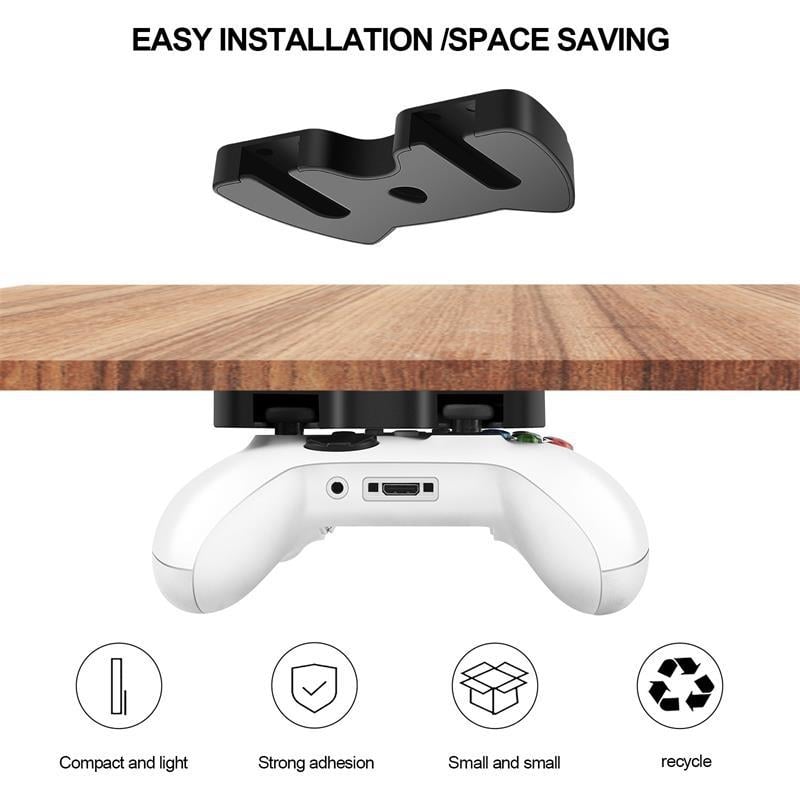 Raft de depozitare pentru controlere, montat sub birou, pentru Switch Pro și Xbox Series X