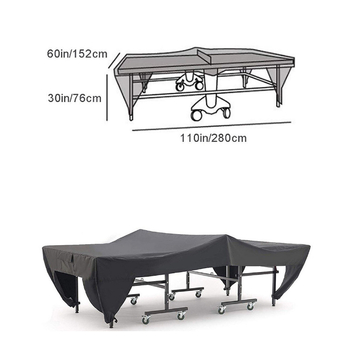 Husă pentru masă de ping-pong din Oxford, utilizare interioară și exterioară, protecție împotriva prafului