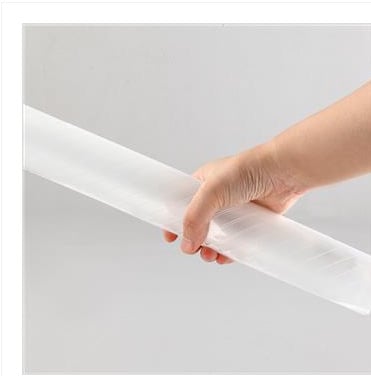 Comix C330 Geantă transparentă cu închidere prin capsă, model pătrățel, dosar A4 PVC