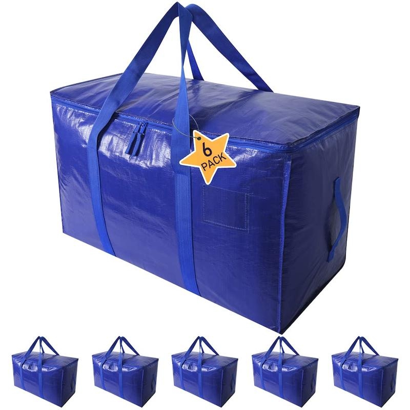 Sac de depozitare pliabil, cu acoperire PE, impermeabil și UV-rezistent, pentru mutări, în formă cubică