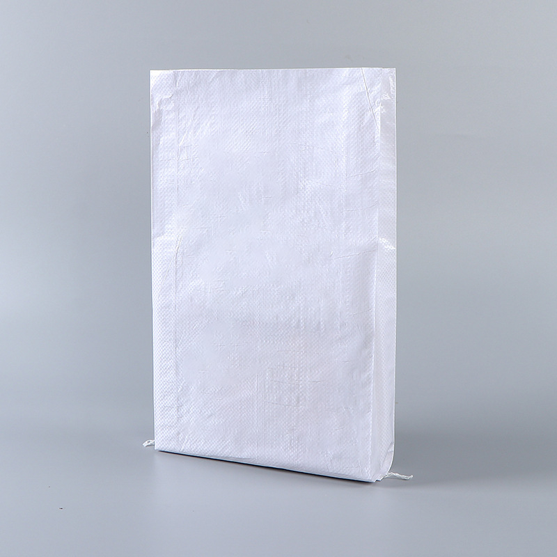 Sac textil laminat, grosime personalizată, impermeabil pentru ambalarea furajelor, finisaj alb cu textură de piele de șarpe