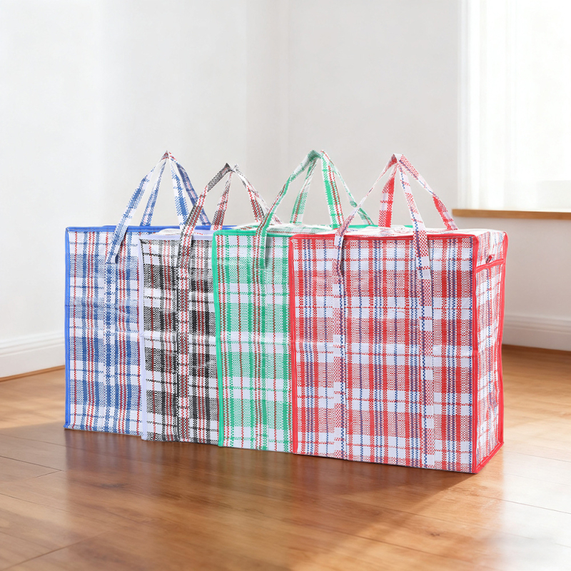 Pungi groase din plastic PP, personalizate, mari, cu model de piele de șarpe, pentru mutări, logistică și livrări express, pungi laminate impermeabile din plasă țesută