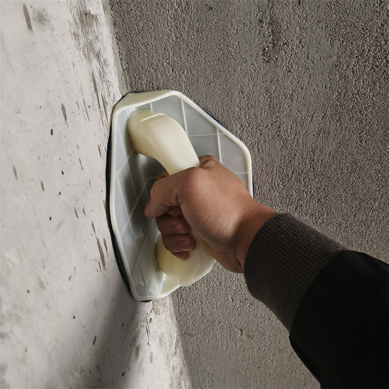Cadru de șlefuire autoclipant semicircular, cu mâner din plastic, pentru șlefuire și îndepărtarea chitului