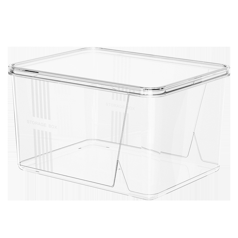 Cutie transparentă de depozitare pentru uz casnic, plastic, capacitate mare, organizator multifuncțional pentru haine, jucării, gustări și cărți.
