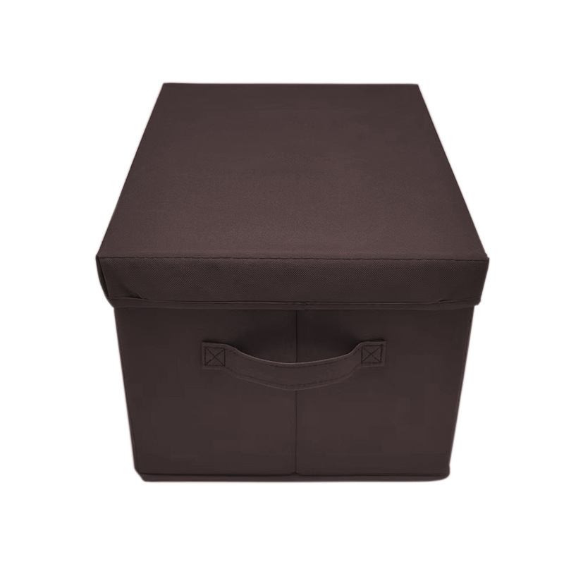 Cutie de depozitare pentru garderobă, cu sertar, din material Oxford, cu fereastră transparentă, capac, pliabilă, pentru haine, pantaloni și jucării