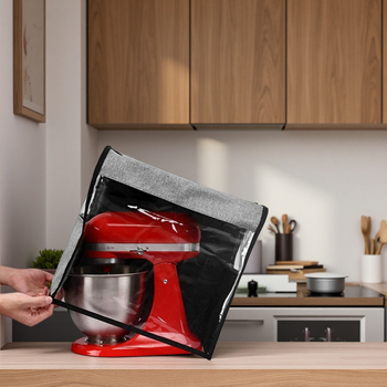 Acoperire universală pentru praf pentru mixer de bucătărie, aparat de cafea și friteuză cu aer, cu cutie de depozitare pentru mărgele.