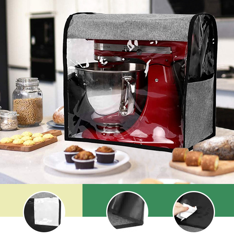 Acoperire universală pentru praf pentru mixer de bucătărie, aparat de cafea și friteuză cu aer, cu cutie de depozitare pentru mărgele.