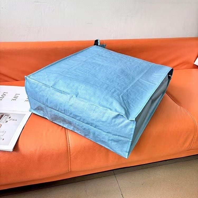 Geantă de mutat pentru ambalare, cu fermoar 3D, geantă din plasă țesută cu model piele de șarpe, capacitate foarte mare