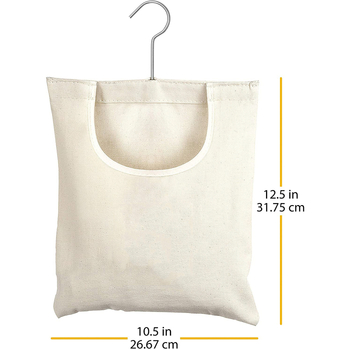 Sac de depozitare suspendabil din pânză pentru cleme de rufe, 32×27 cm, design modern minimalist