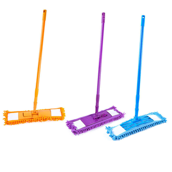 Lingyun mop plat telescopic din fier, multifuncțional, cu husă din material textil, detașabil și lavabil