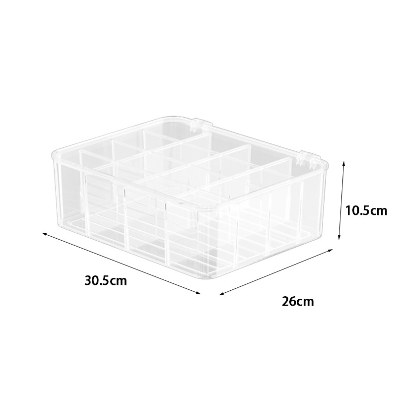 Organizator transparent pentru lenjerie, cu compartimente, 3 în 1 pentru garderoba dormitorului (șosete și lenjerie)
