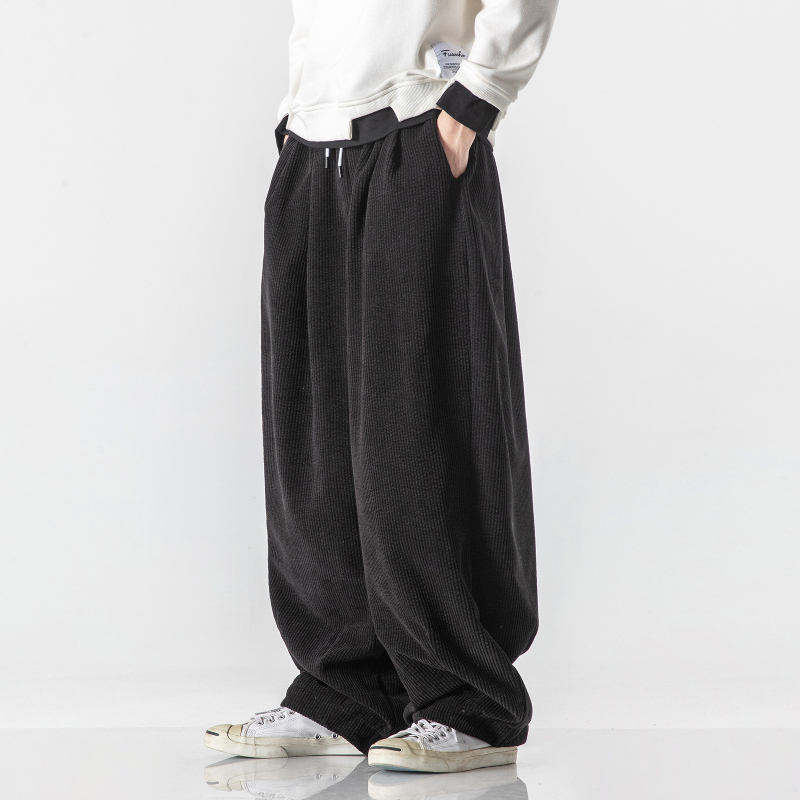 Pantaloni casual pentru bărbați corduroy harém, 2022 toamnă-iarnă, croi lejer, largi, plus size