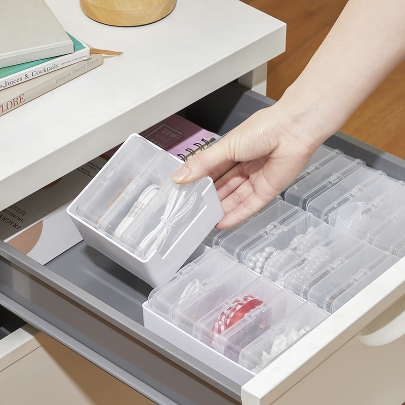 Cutie de depozitare a cablurilor de date cu compartimente – organizator de birou pentru uz casnic