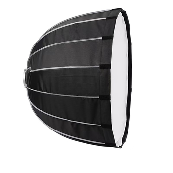 Softbox de fotografiat 50 cm, instalare rapidă, difuzor cu plasă parabolică adâncă, montaj Bowens universal pentru streaming live