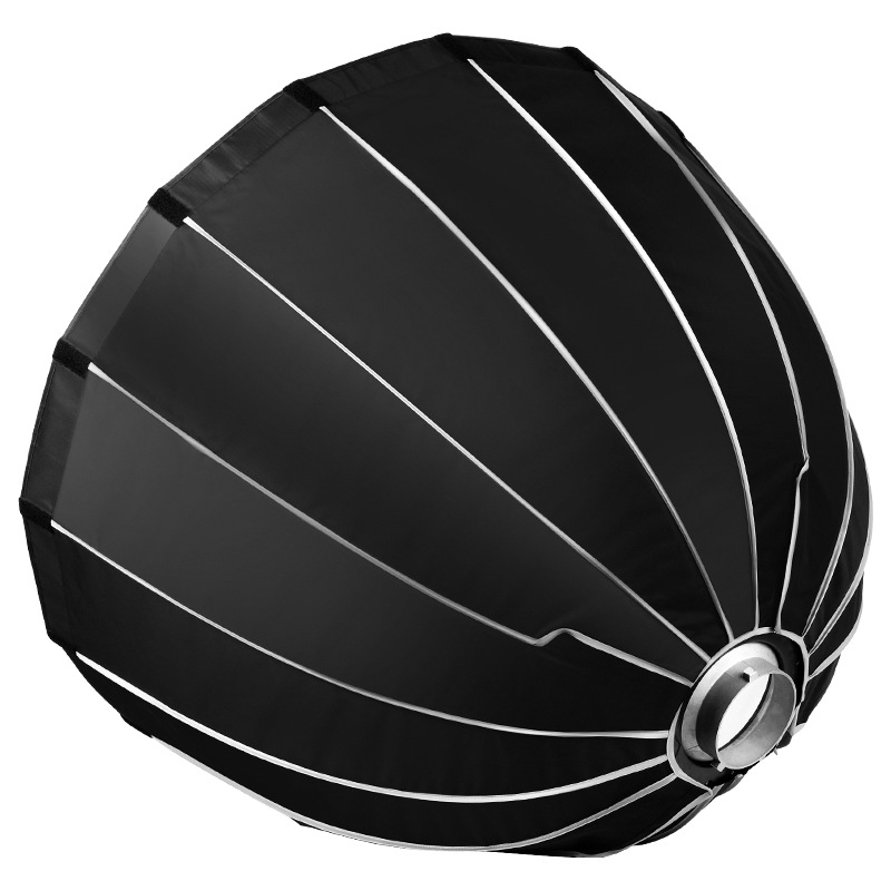 Softbox de fotografiat 50 cm, instalare rapidă, difuzor cu plasă parabolică adâncă, montaj Bowens universal pentru streaming live