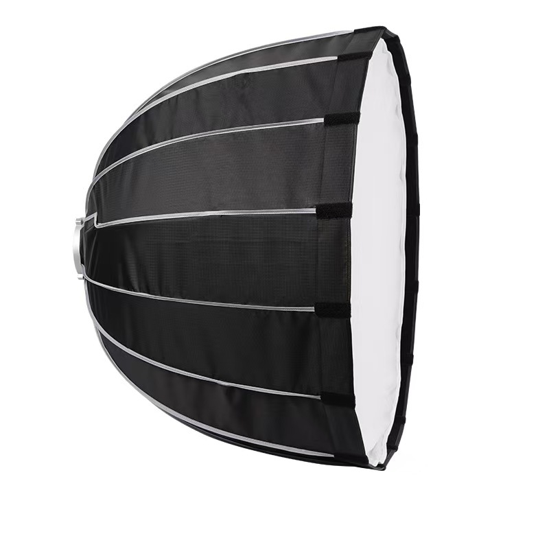 Softbox de fotografiat 50 cm, instalare rapidă, difuzor cu plasă parabolică adâncă, montaj Bowens universal pentru streaming live
