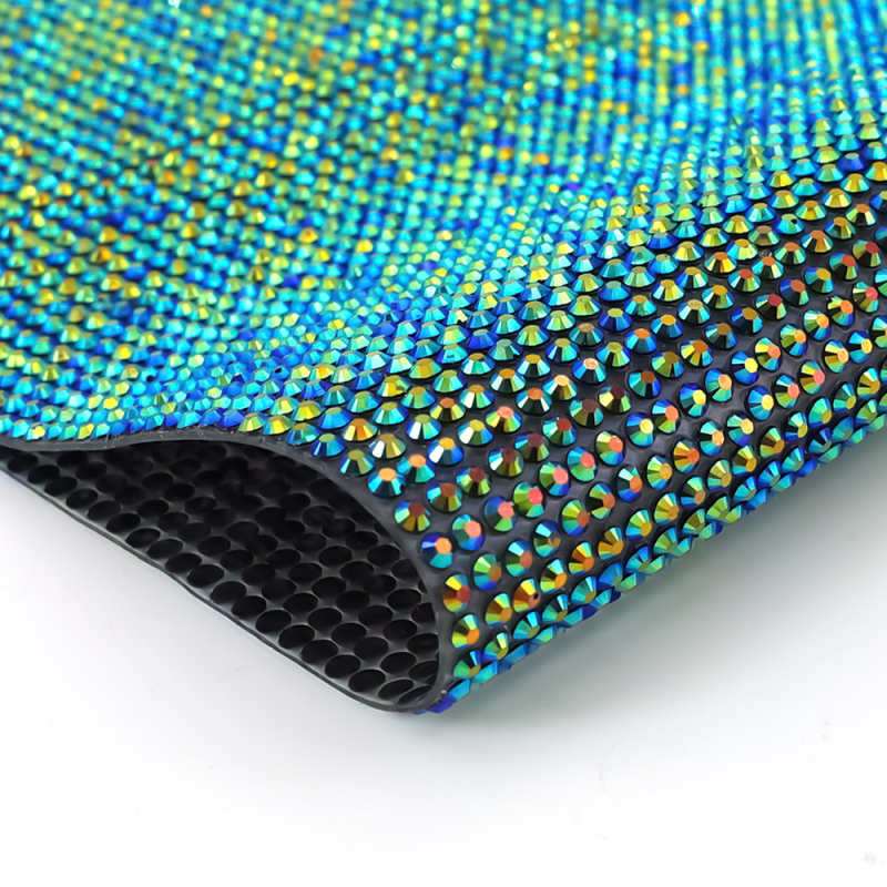 Pietre cristal autoadezive pentru accesorii DIY de îmbrăcăminte, pietre colorate pentru fixare prin căldură, bandă cu cristale pentru automobile, 24×40 mm (lungime personalizabilă)